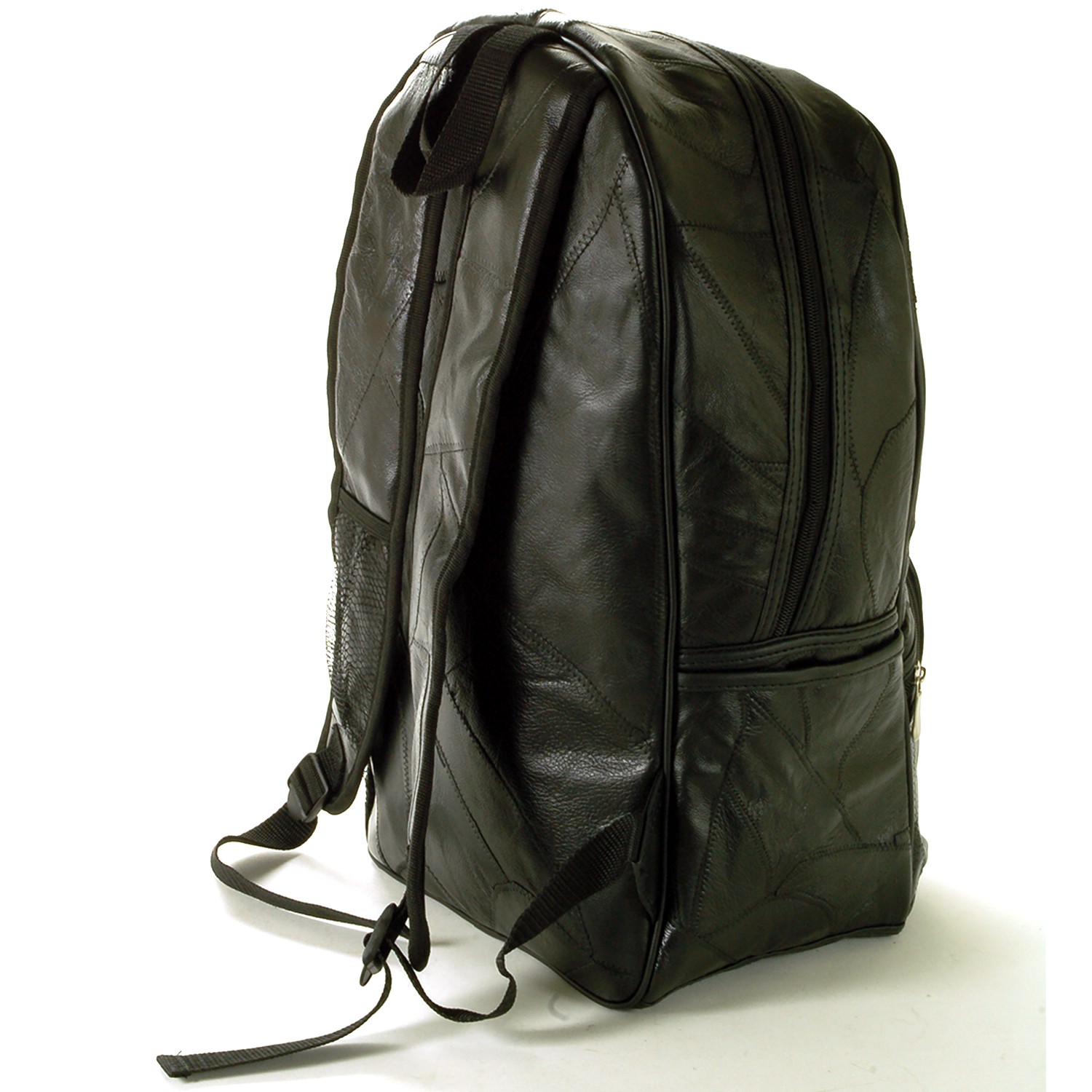 Laptop Backpack Patchwork Leather 15" Computer Case Travel Organizer